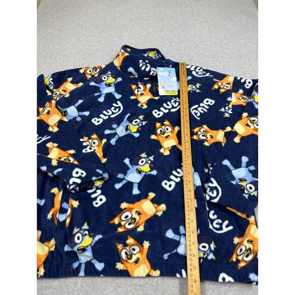 Bluey Jacket Unisex Adult Size L Bluey Bingo Pullover Fleece NWT - Picture 5 of 6